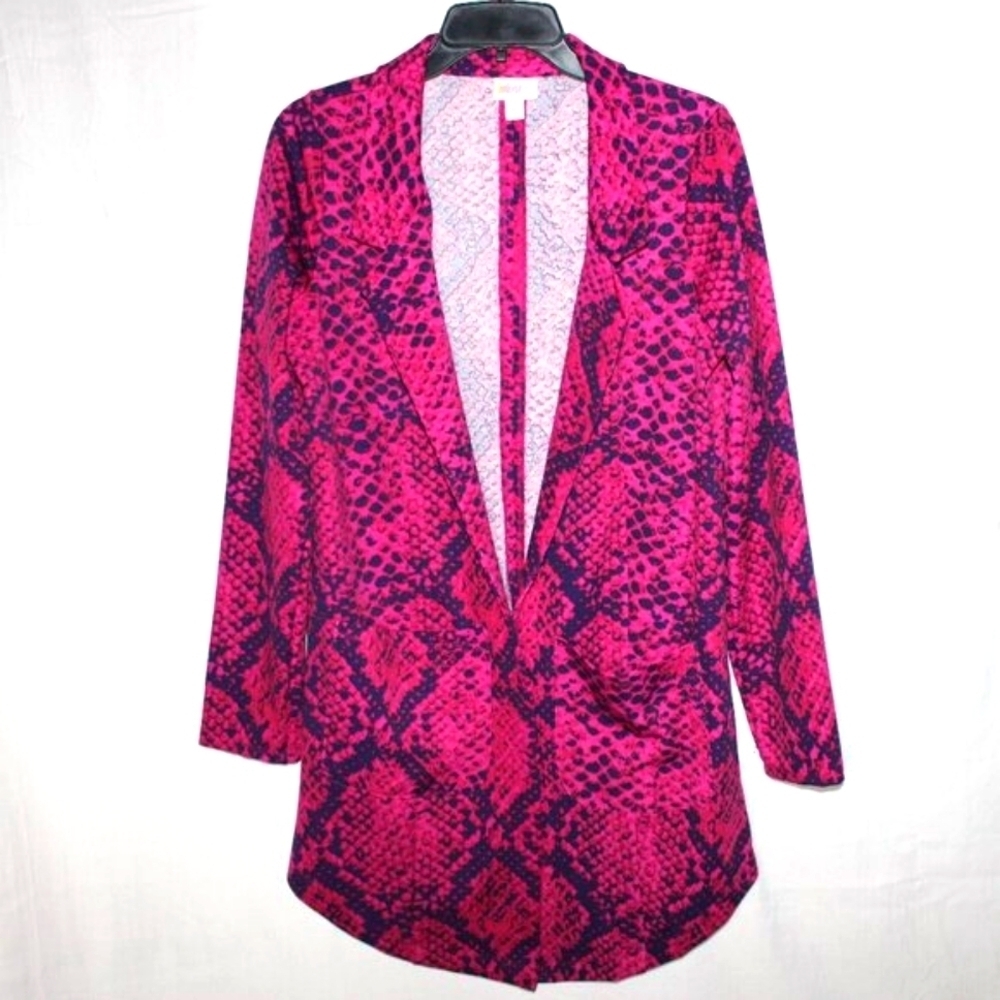 Lularoe Open-Front Cardigan – Snake Print – Size S